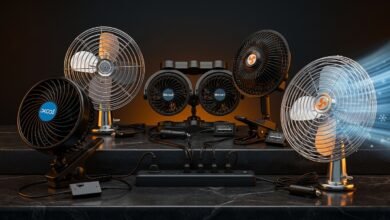 Five sleeper fans for long haul truck drivers