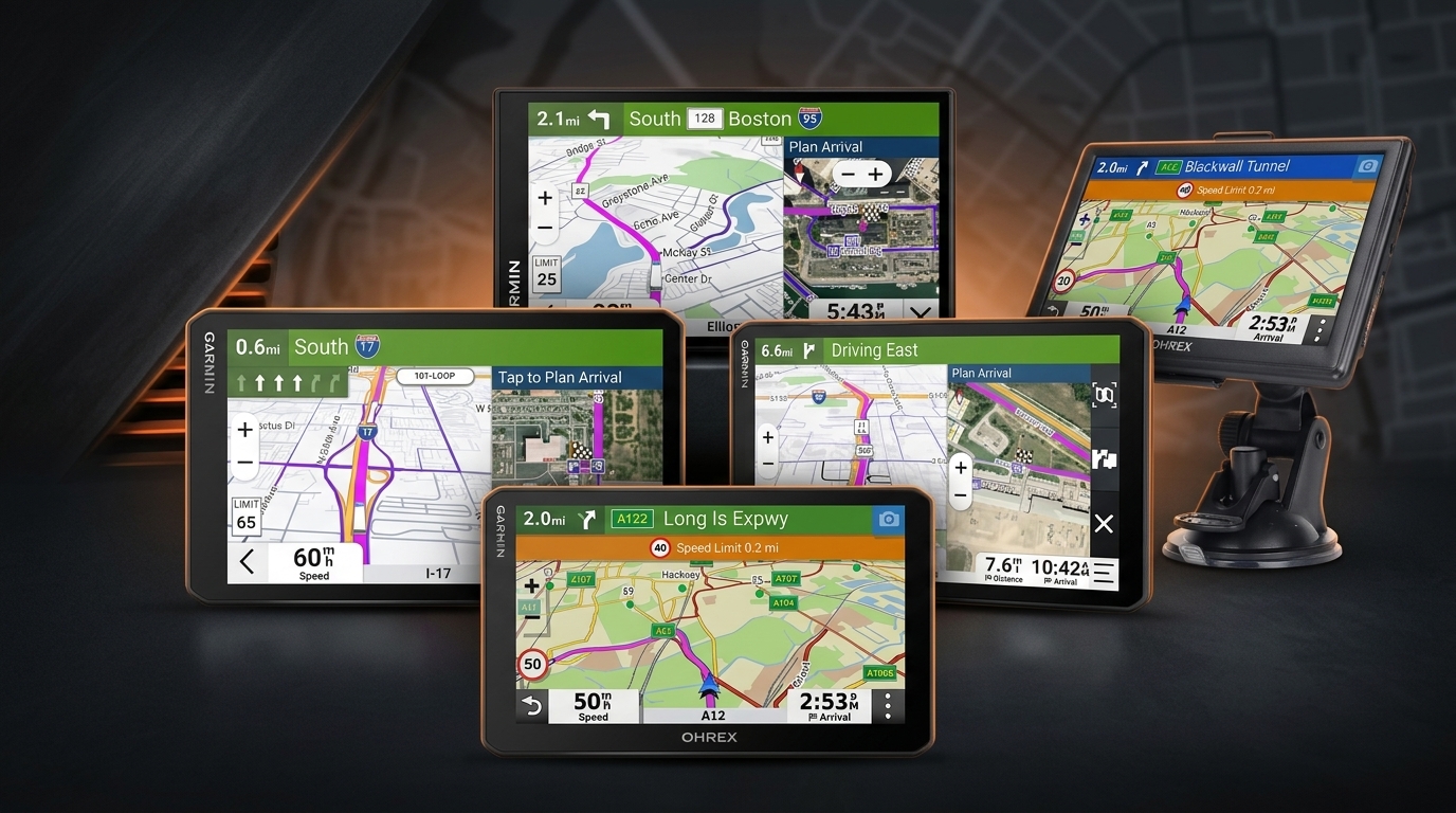 Five truck GPS navigation systems for long haul drivers
