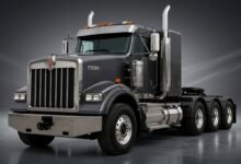 Kenworth C500 heavy-duty truck parked and viewed from the front.